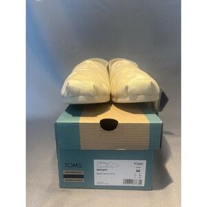 Toms‎ Alpargata Slip On Fur Lined Canvas Trainers Black Grey Womens US 10